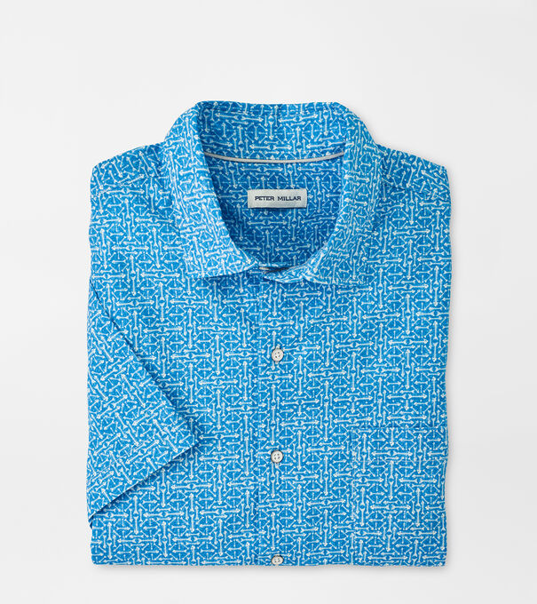 Fin Rays Cotton-Stretch Sport Shirt