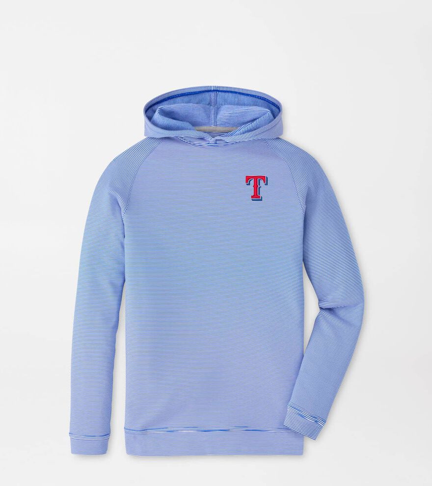 Texas Rangers Pine Youth Sugar Stripe Performance Hoodie