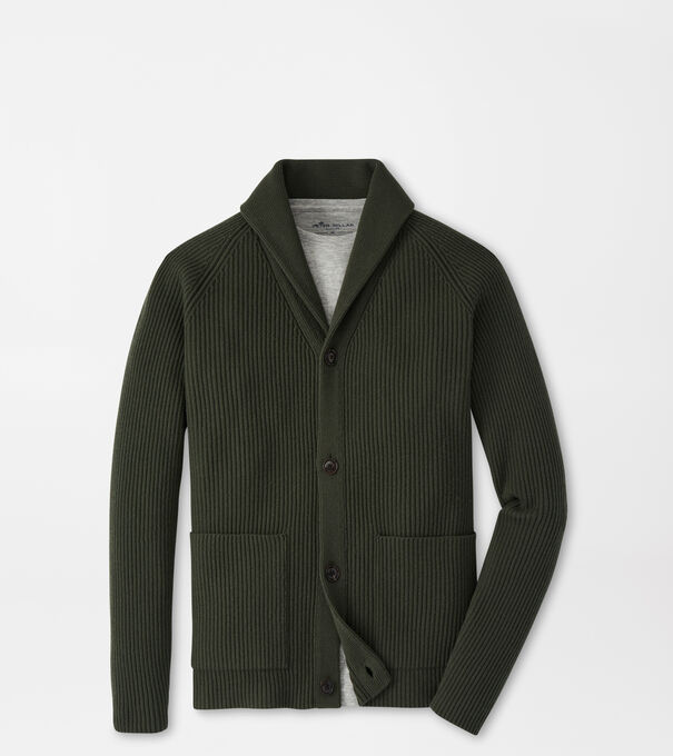 Alpine Full-Button Shawl Cardigan