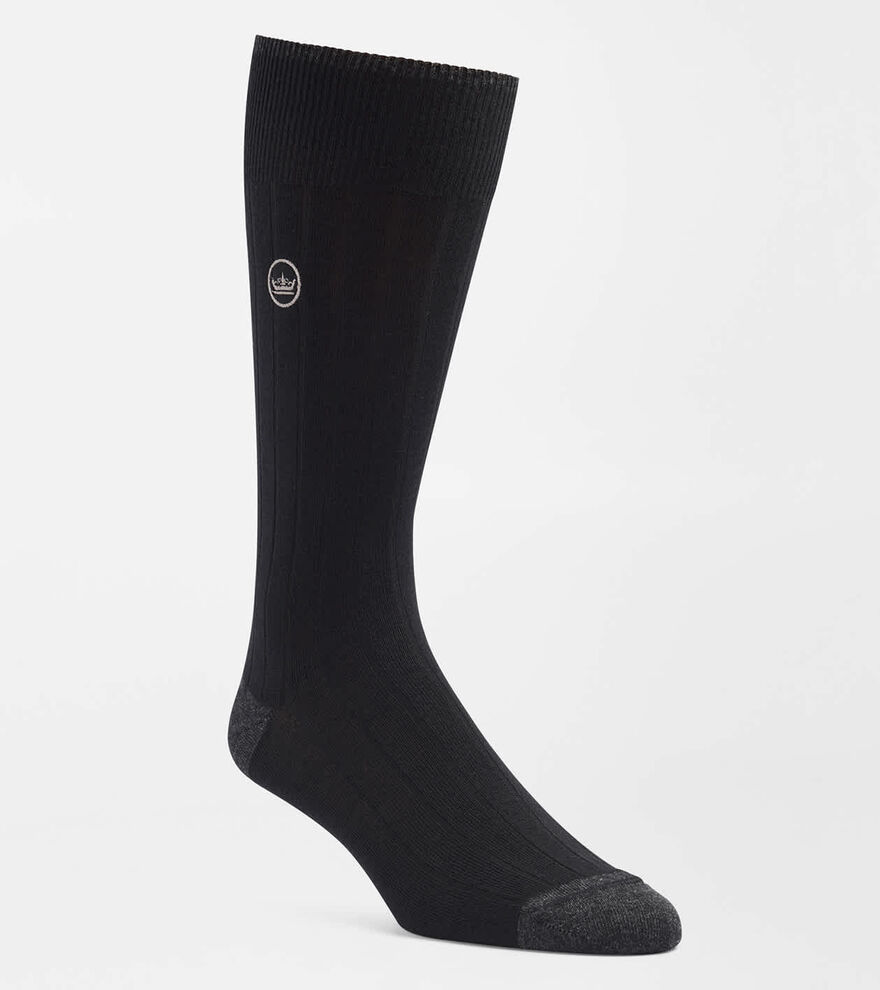 Solid Rib Crew Sock