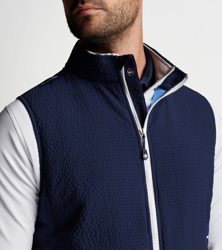 Performance Seersucker Hybrid Vest image number 6