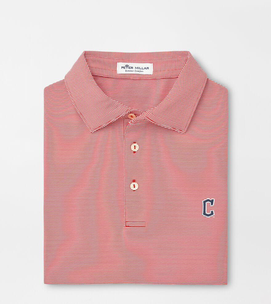 Cleveland Guardians Jubilee Stripe Stretch Jersey Polo image number 1