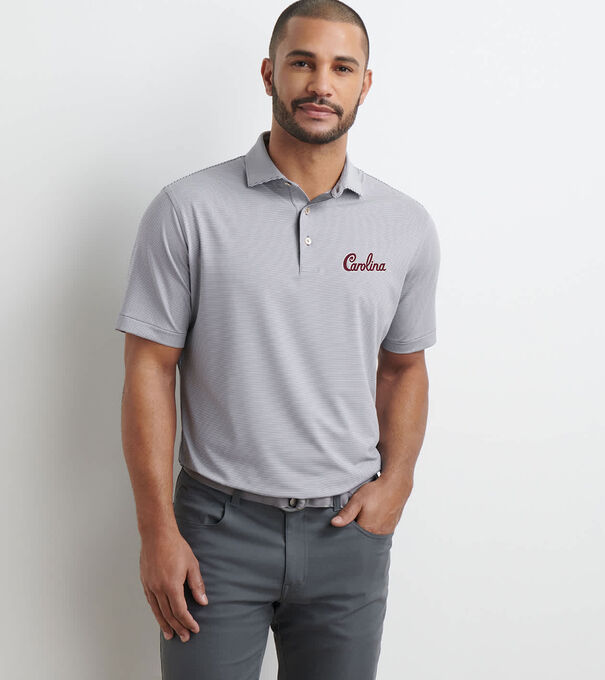South Carolina Script Jubilee Stripe Performance Polo