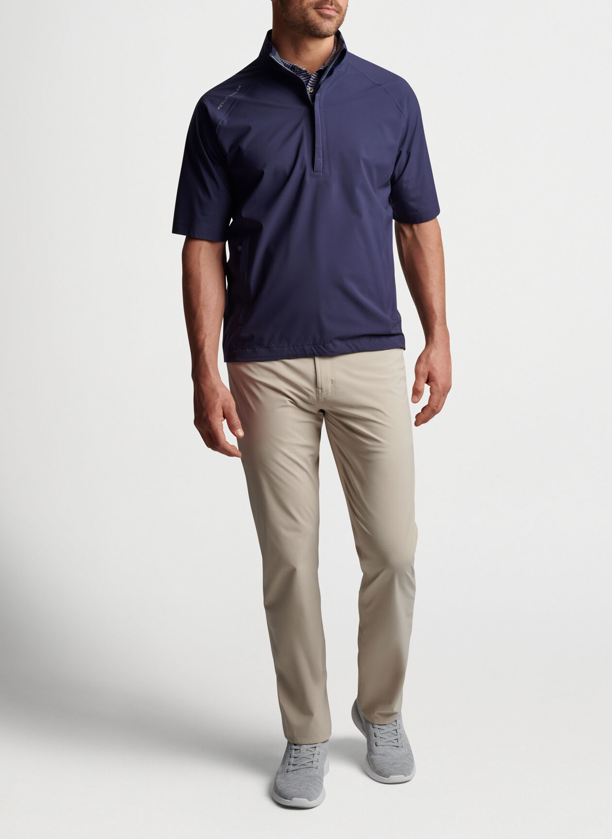 Shield Short Sleeve Half-Zip Rain Shell 
