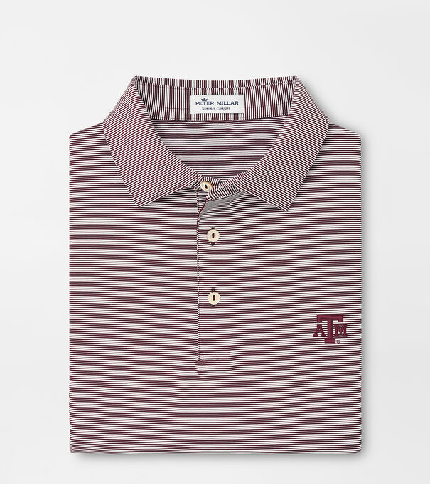 Texas A&M Jubilee Stripe Performance Polo