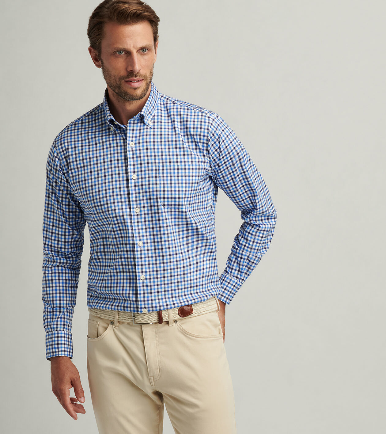 【SCENERITY】Rand check shirt Cross Check Relaxed Ss Shirt Natural Mixed Check – Rhythm US