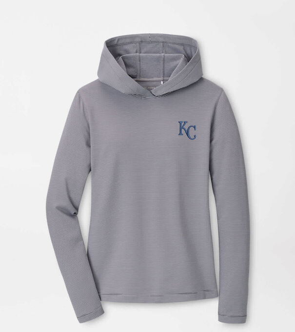 Kansas City Royals Women's Pine Sugar Stripe Performance Hoodie