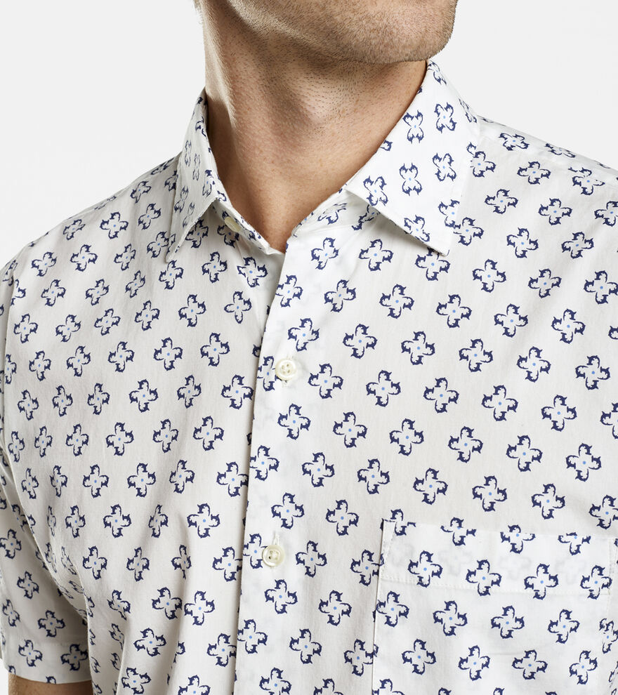 Shark Flower Cotton-Blend Sport Shirt - Alternate Image 7