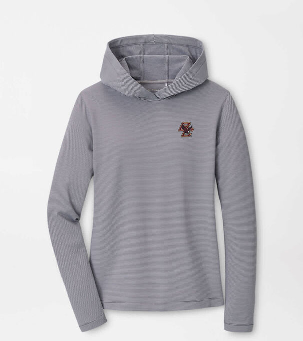 Boston College Women's Pine Sugar Stripe Performance Hoodie