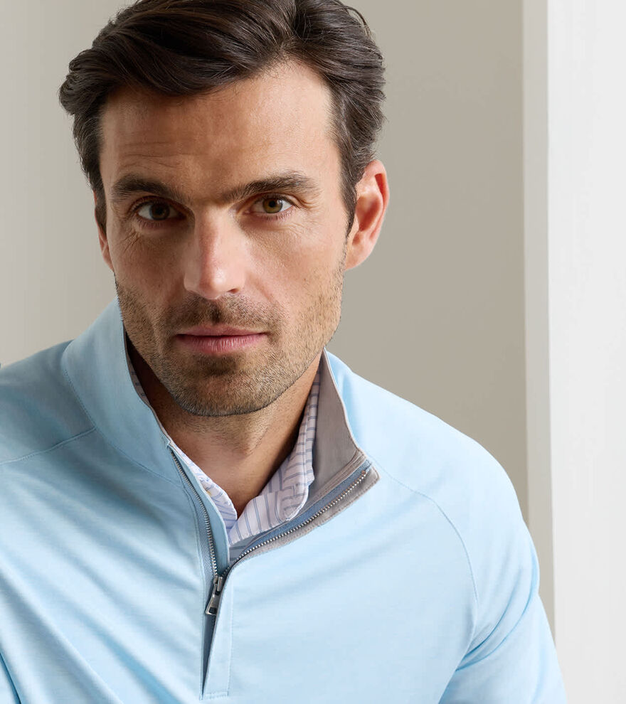 Oscar Jacobson Darwin Men's 1/4 Zip Pullover Golf Sweater - All Colors & Sizes, 60% Off RRP, New With Tags 14 thumbnail image
