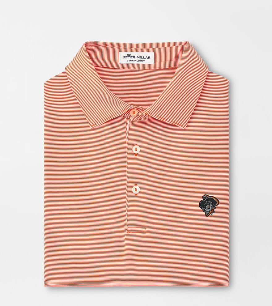Oklahoma State Phantom Pete Jubilee Stripe Performance Polo image number 1