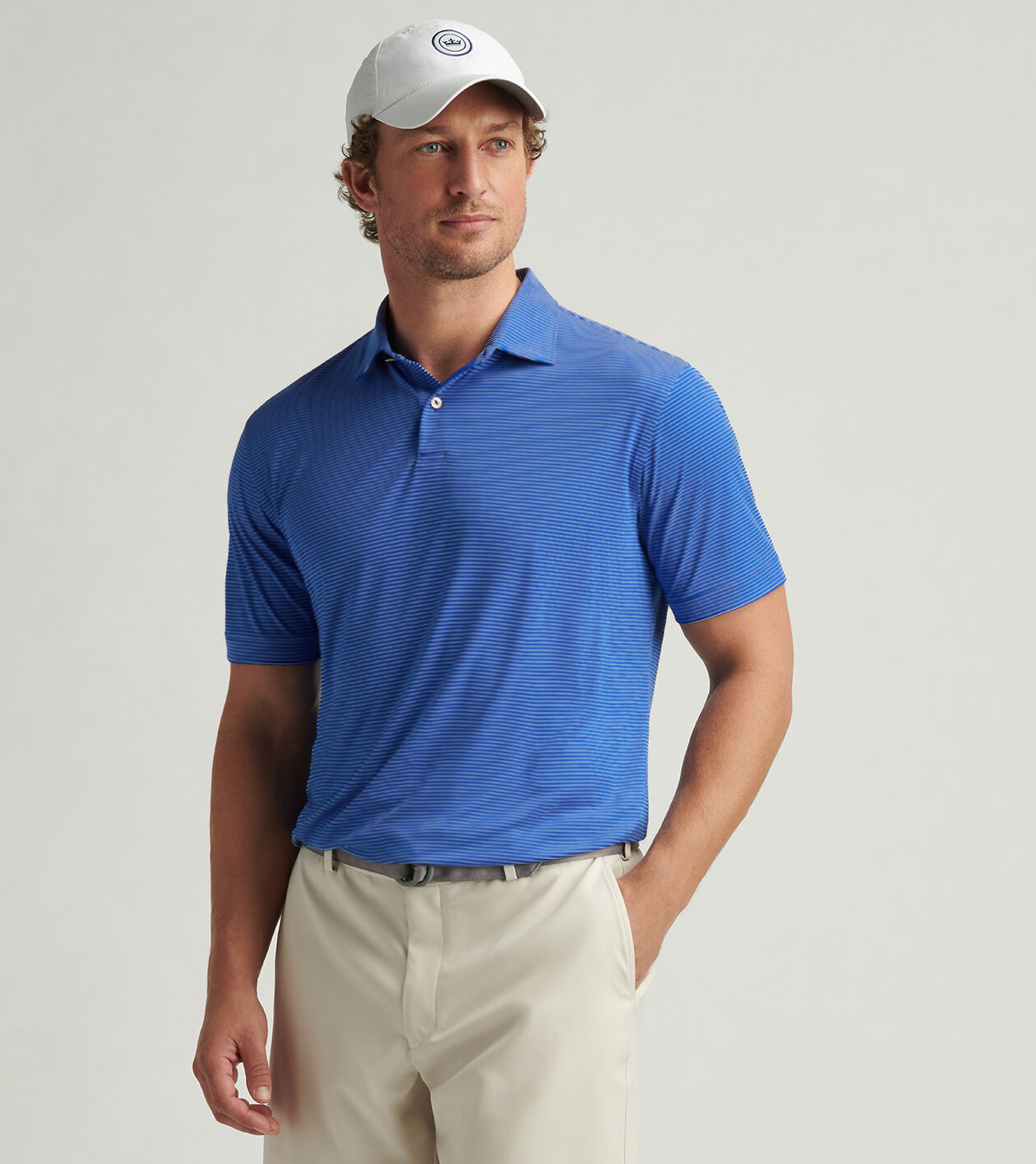 Featherweight Stripe Polo | Men's Polos | Peter Millar