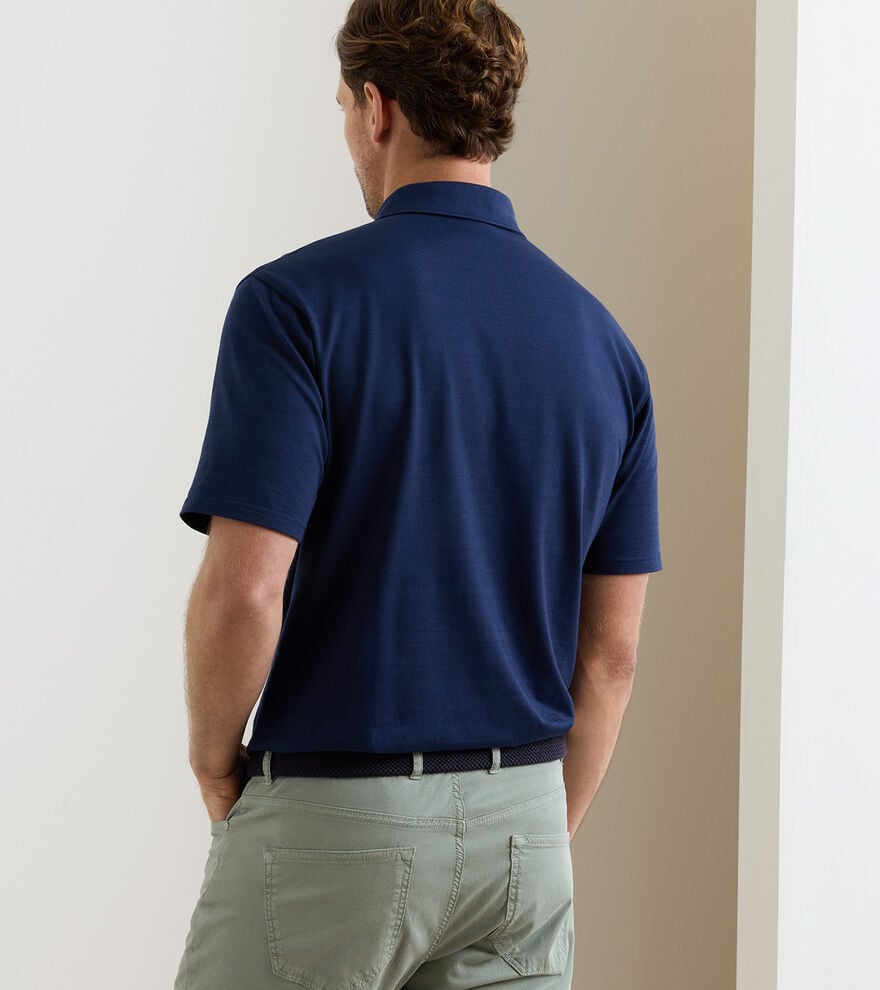Excursionist Flex Herringbone Knit Polo image number 3