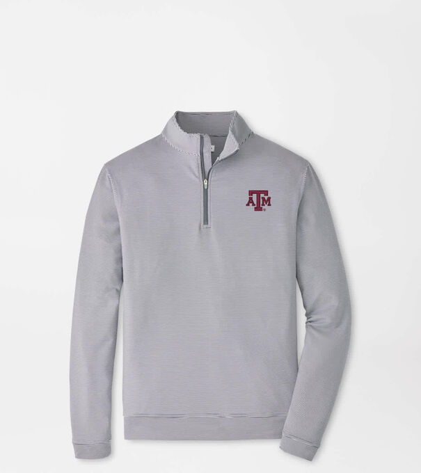 Texas A&M Perth Sugar Stripe Performance Quarter-Zip