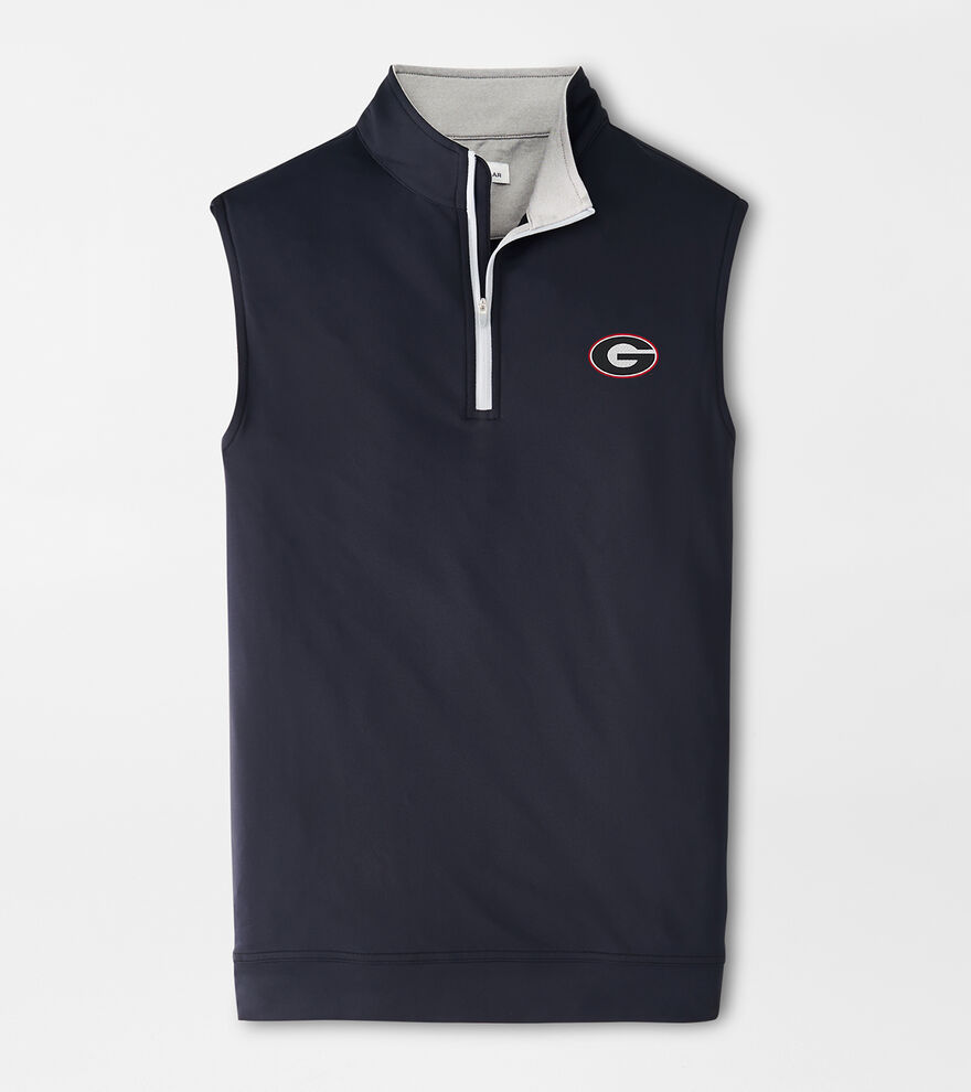 Georgia G Galway Stretch Loop Terry Quarter-Zip Vest image number 1