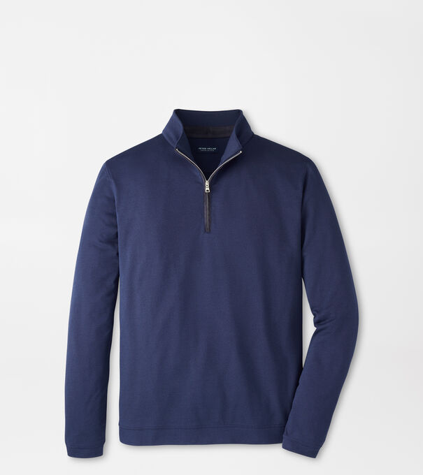 Albatross Cotton-Blend Piqu&eacute; Quarter-Zip