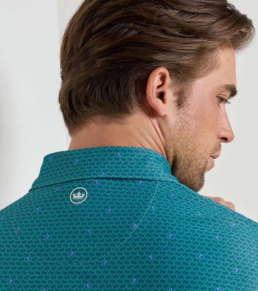 Island Rays Performance Mesh Polo - Alternate Image 3