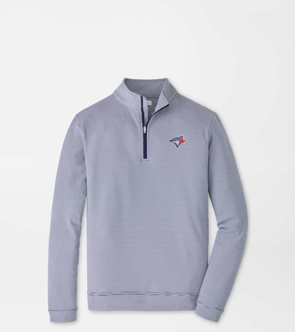 Toronto Blue Jays Perth Sugar Stripe Performance Quarter-Zip
