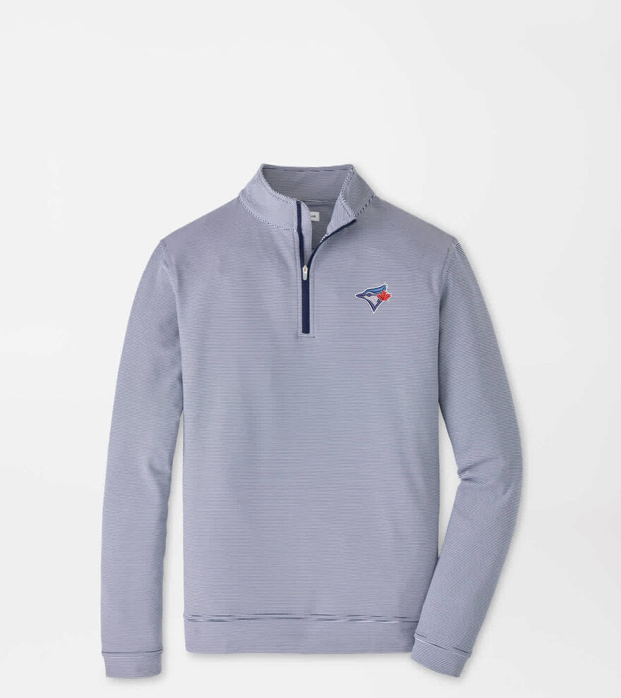 Toronto Blue Jays Perth Sugar Stripe Performance Quarter-Zip