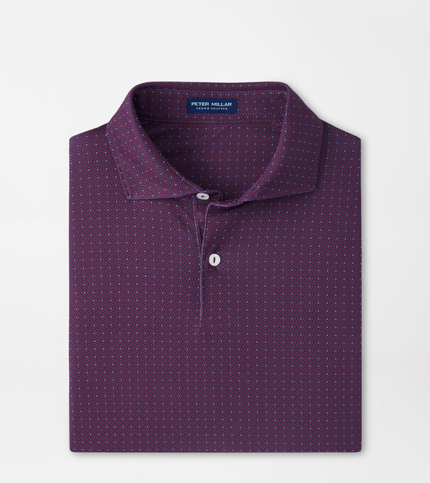 Lloyd Dot Geo Performance Jersey Polo