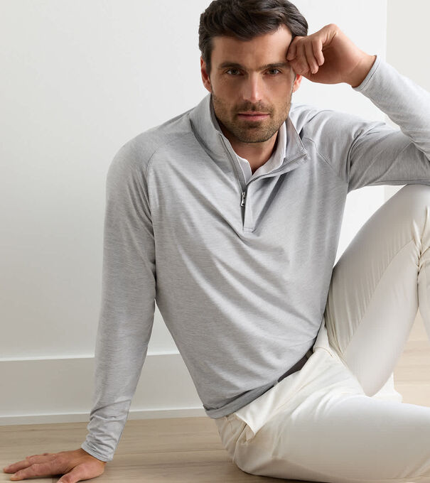 Stealth Stripe Performance Quarter-Zip - Alternate Image 1