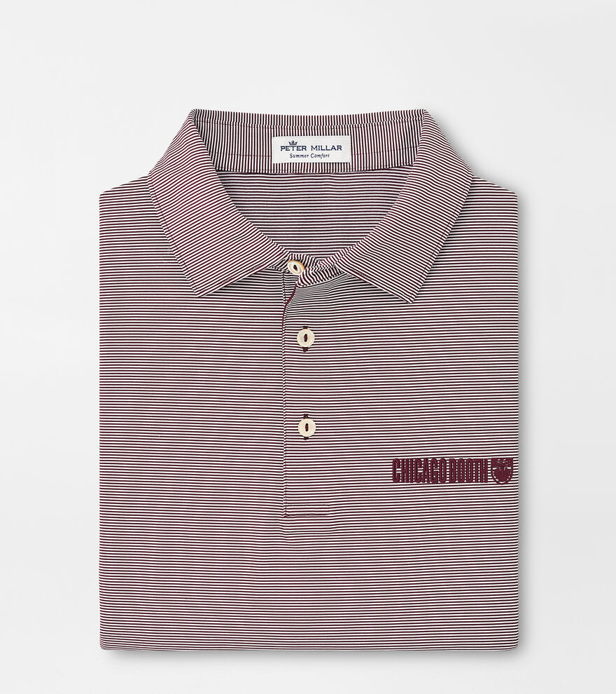 University of Chicago Jubilee Stripe Performance Polo image number 1