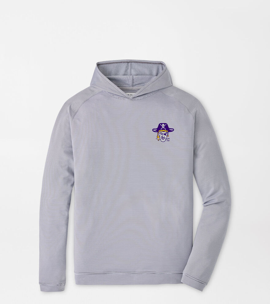 East Carolina University Vault Pine Sugar Stripe Performance Hoodie image number 1