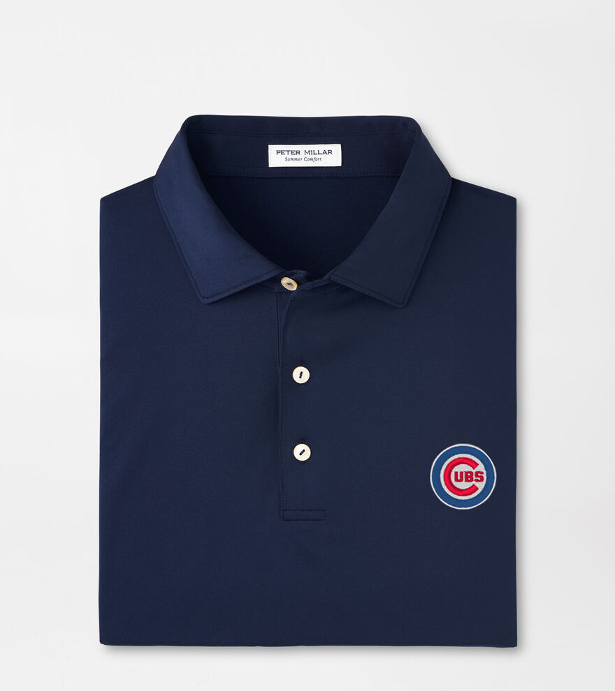 Chicago Cubs Solid Performance Jersey Polo image number 1