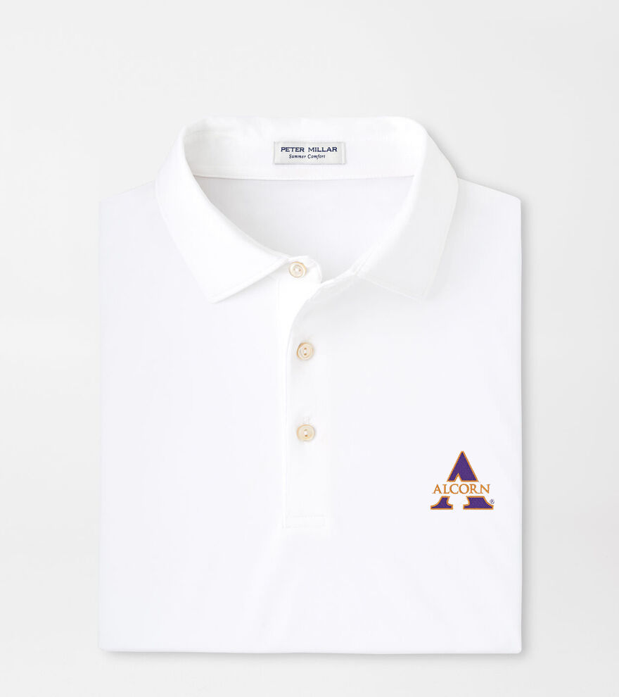 Alcorn State Solid Performance Jersey Polo image number 1