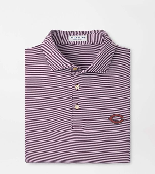 University of Chicago Jubilee Stripe Performance Polo