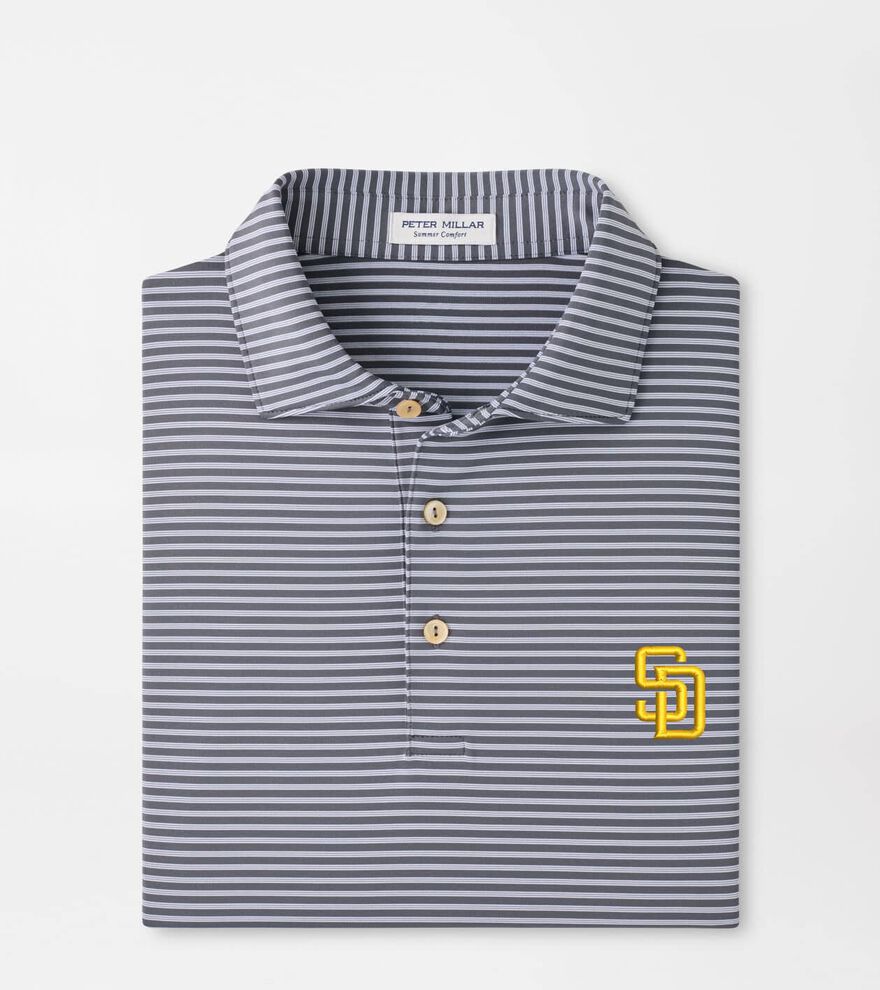 San Diego Padres Tiebreaker Performance Jersey Stripe Polo