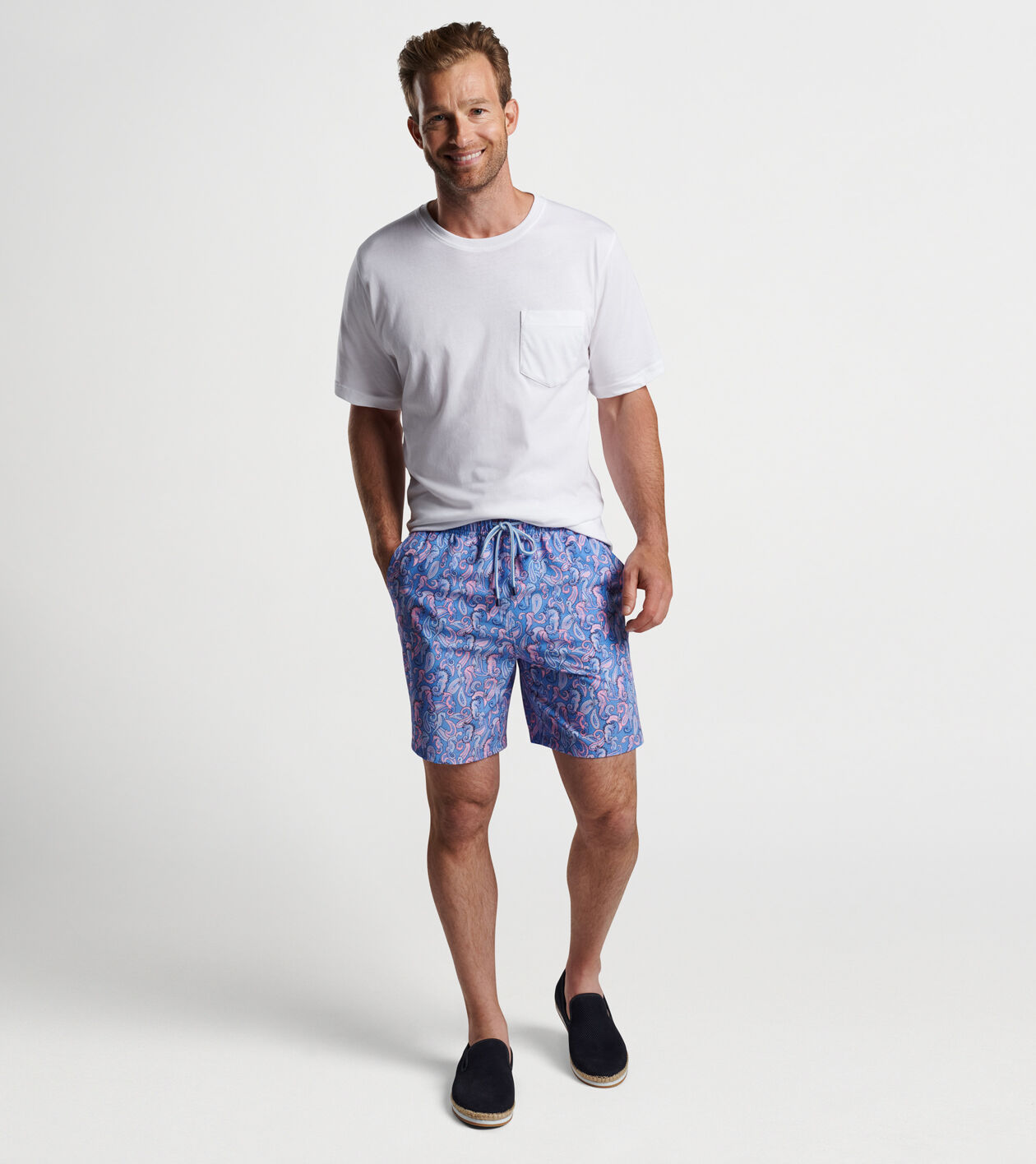 Mens paisley swim trunks top