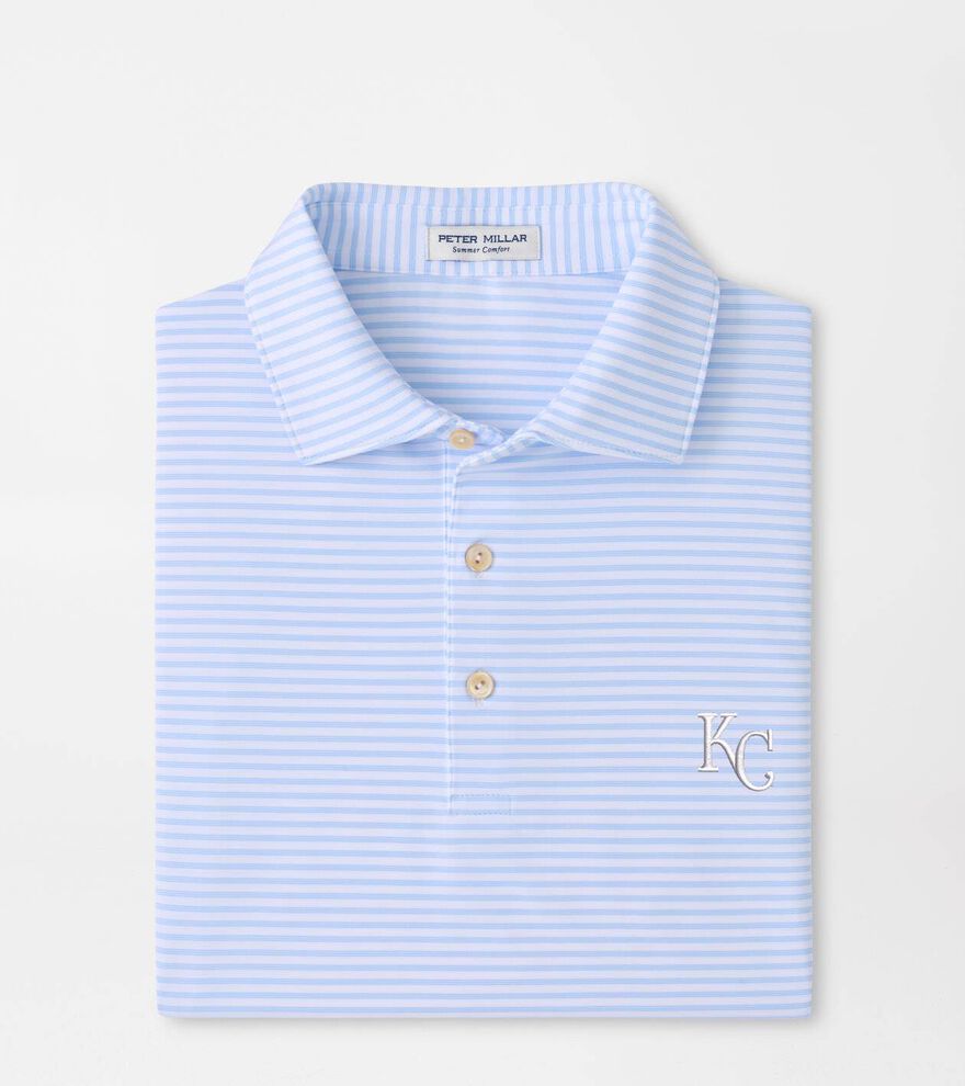 Kansas City Royals Tiebreaker Performance Jersey Stripe Polo