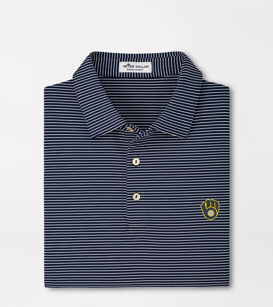 Milwaukee Brewers Marlin Performance Jersey Polo image number 1