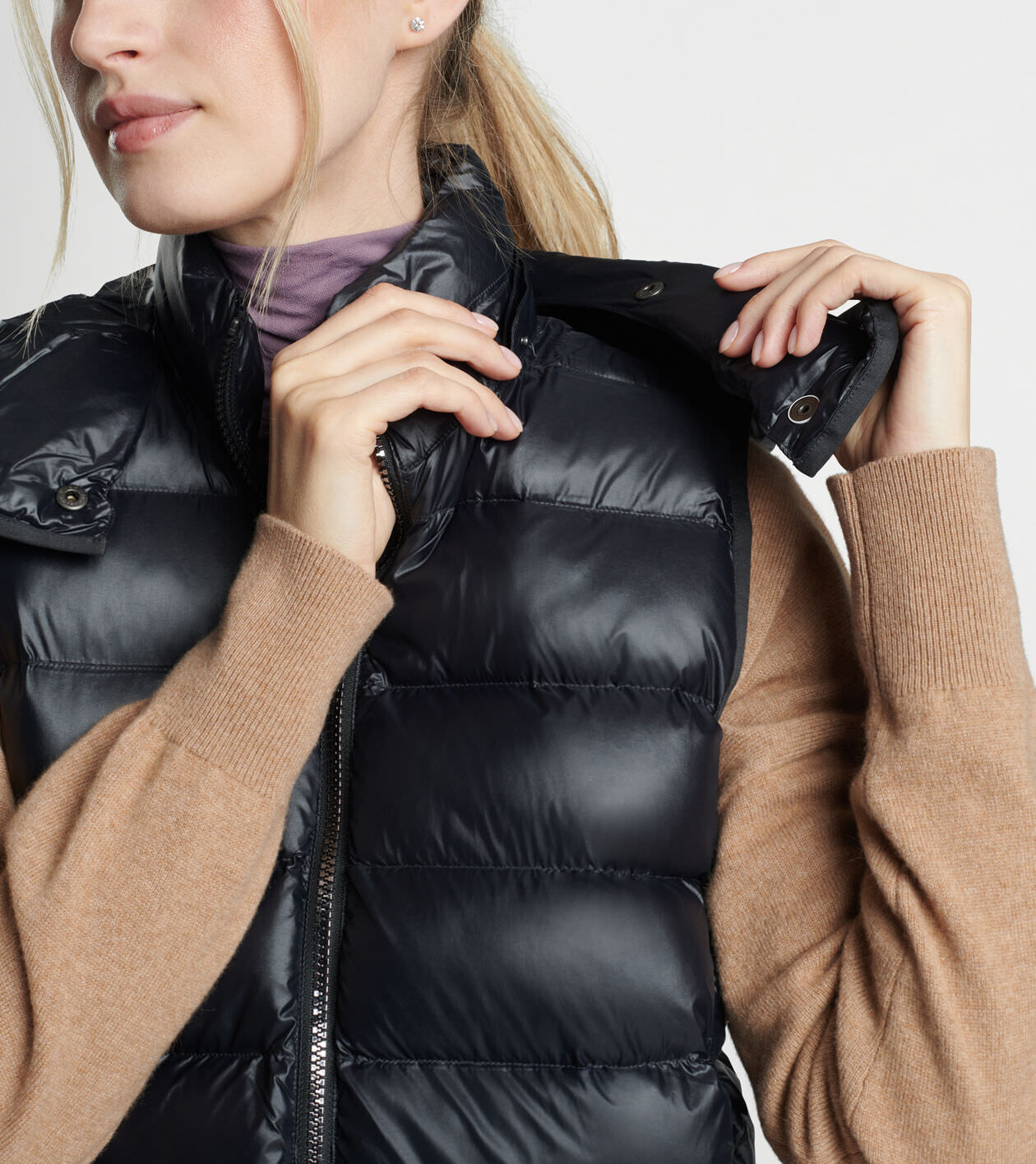 Hooded vest jacket deals