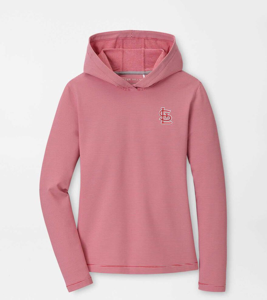 St. Louis Cardinals Women's Pine Sugar Stripe Performance Hoodie