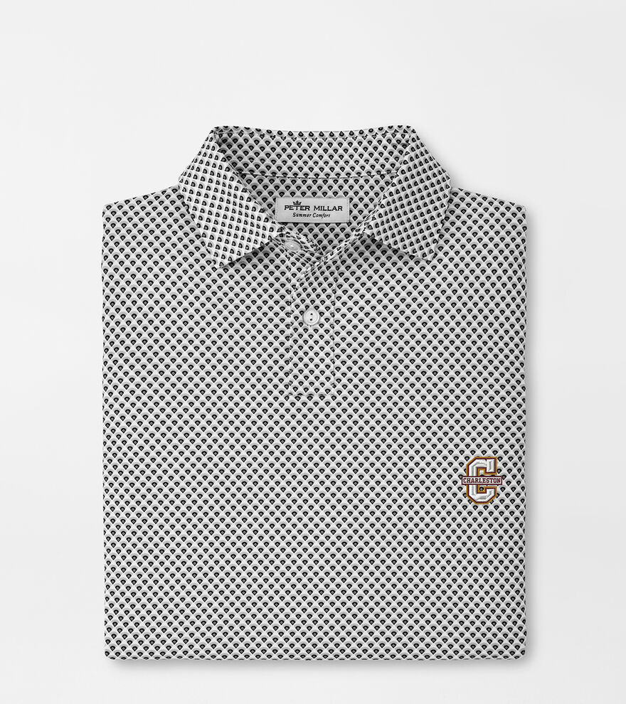 College of Charleston Youth Performance Jersey Polo image number 1