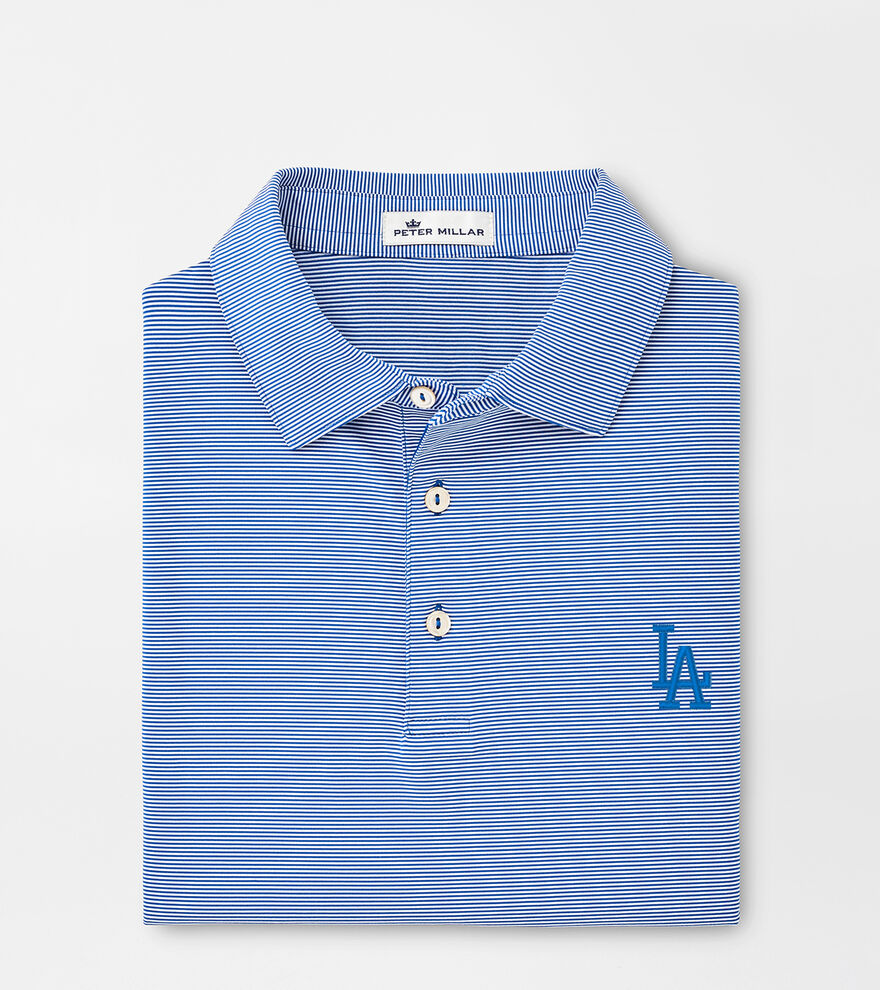 LA Dodgers Jubilee Stripe Performance Polo image number 1