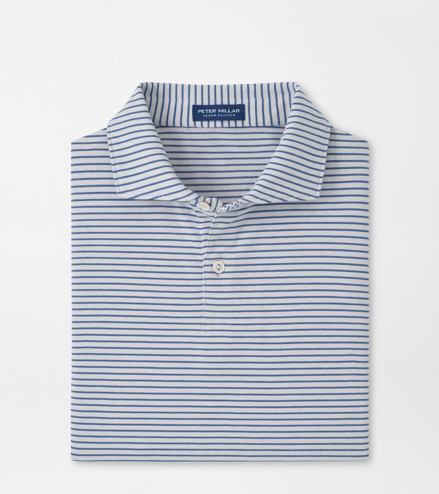 Albatross Stripe Cotton-Blend Piqu&eacute; Polo image number 1