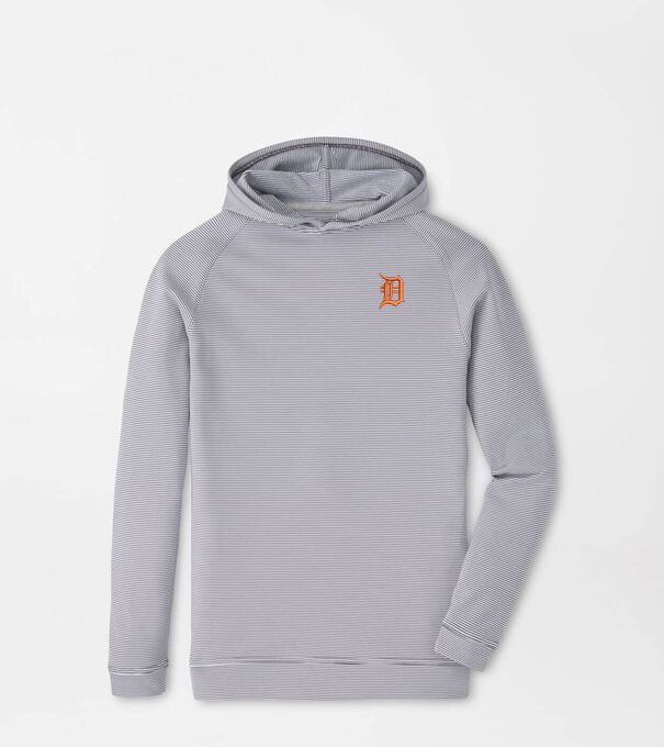 Detroit Tigers Pine Youth Sugar Stripe Performance Hoodie