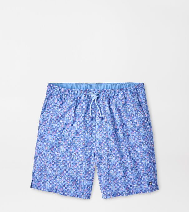 Santorini Tiles Swim Trunk