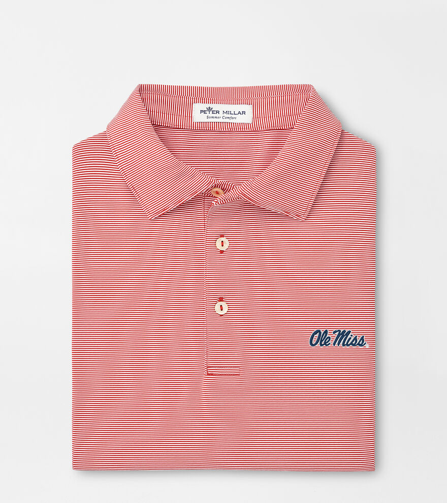 Ole Miss Jubilee Stripe Performance Polo image number 1