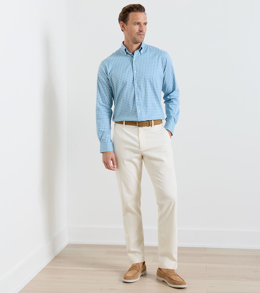 Signature Sateen Flat Front Trouser image number 2