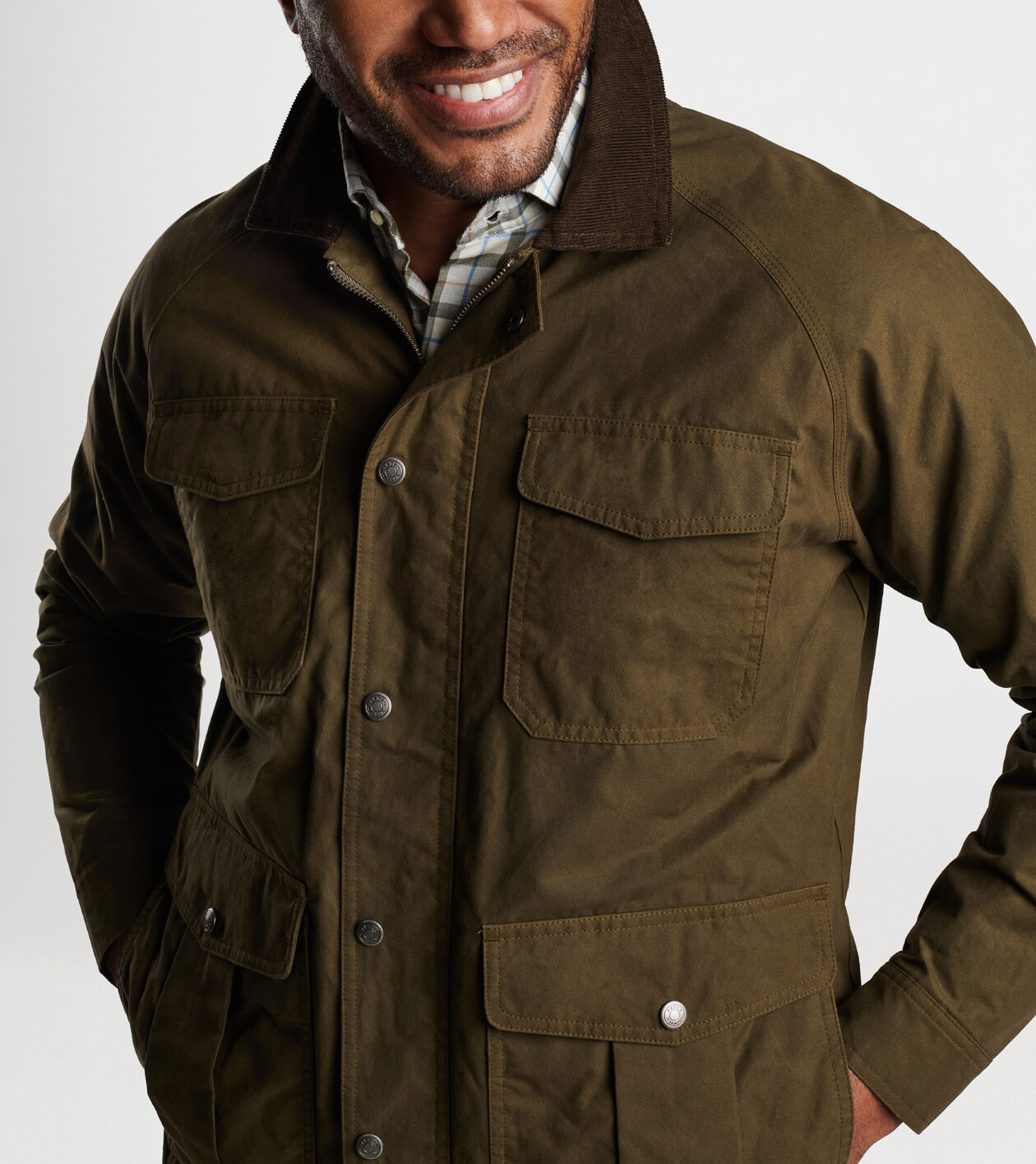 Waxed Cotton Field Jacket Men s Jackets Coats Peter Millar