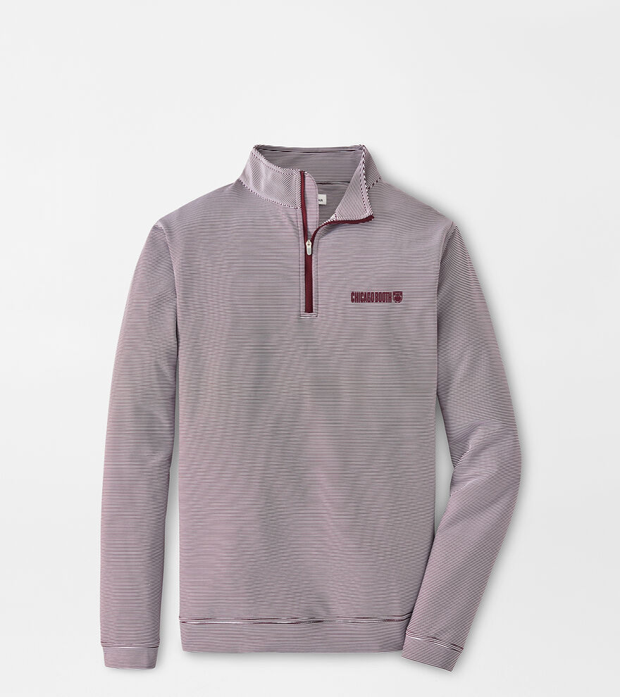 University of Chicago Perth Sugar Stripe Performance Quarter-Zip image number 1