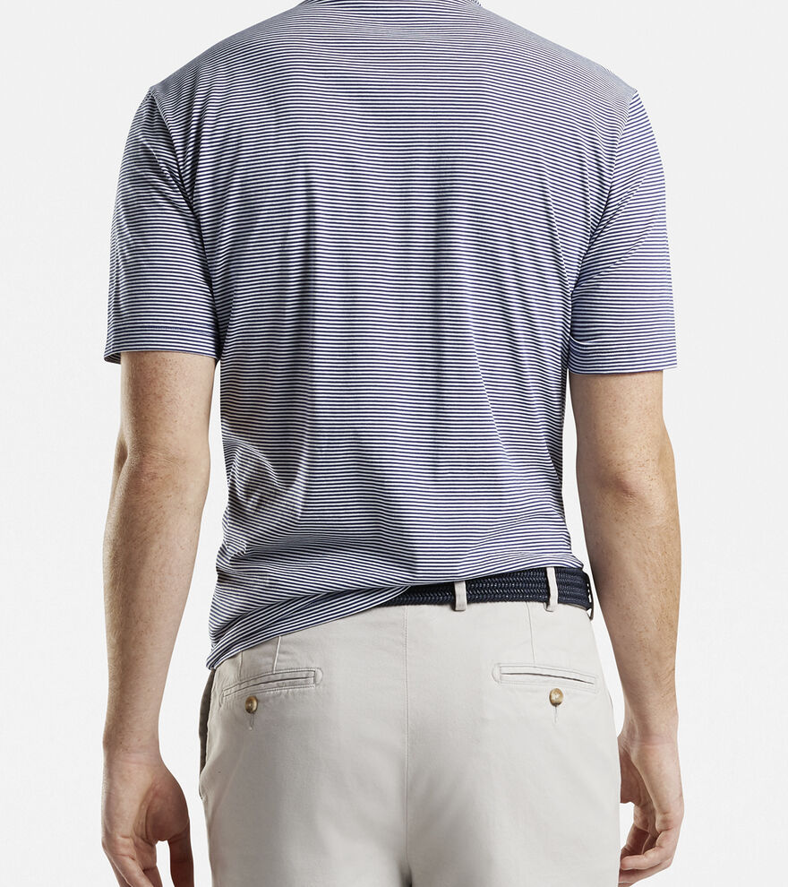 Wellington Aqua Cotton Polo - Alternate Image 2
