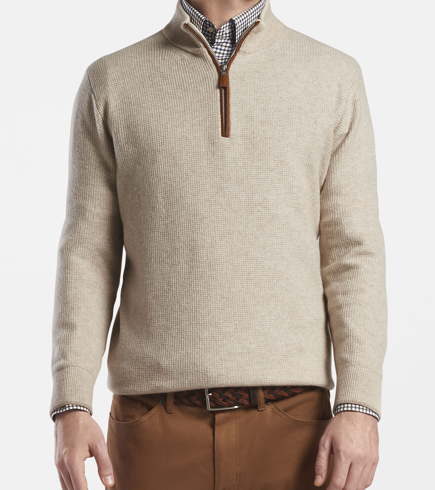 Wool-Cashmere Quarter-Zip Sweater image number 2