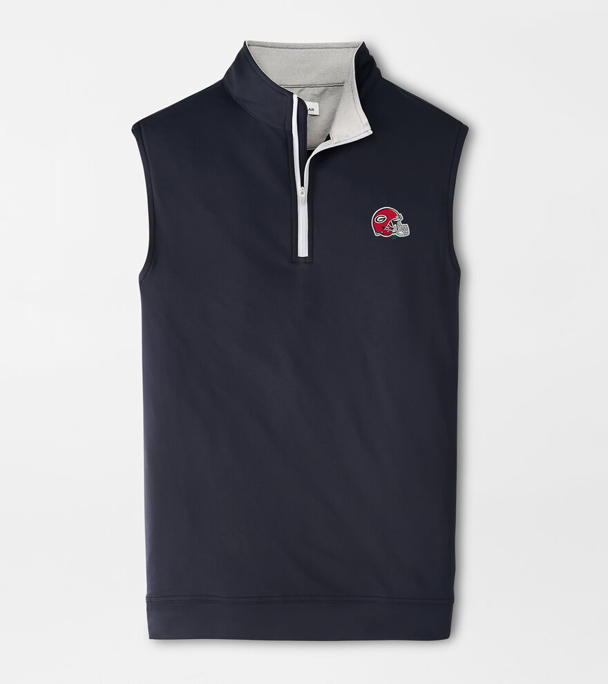 Georgia Helmet Galway Stretch Loop Terry Quarter-Zip Vest image number 1