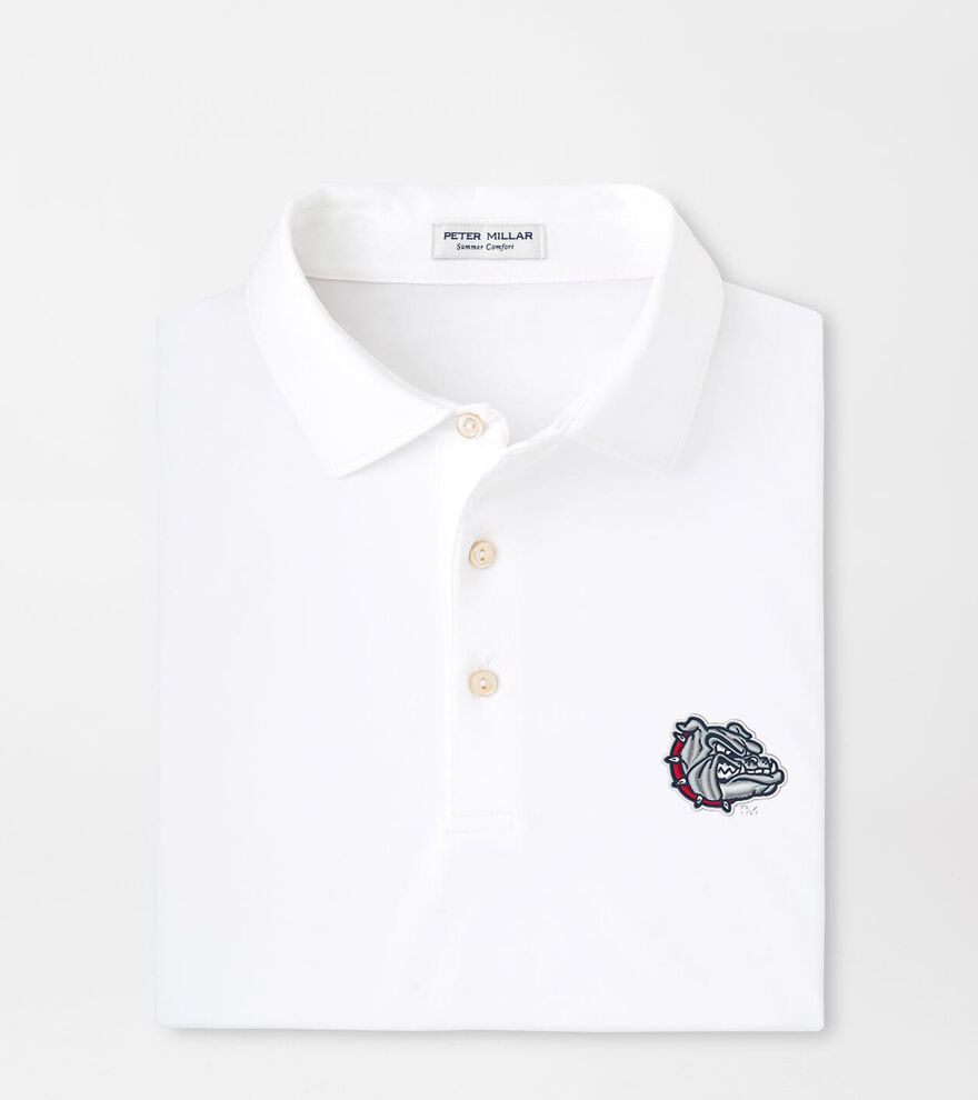 Gonzaga Bulldog Solid Performance Jersey Polo