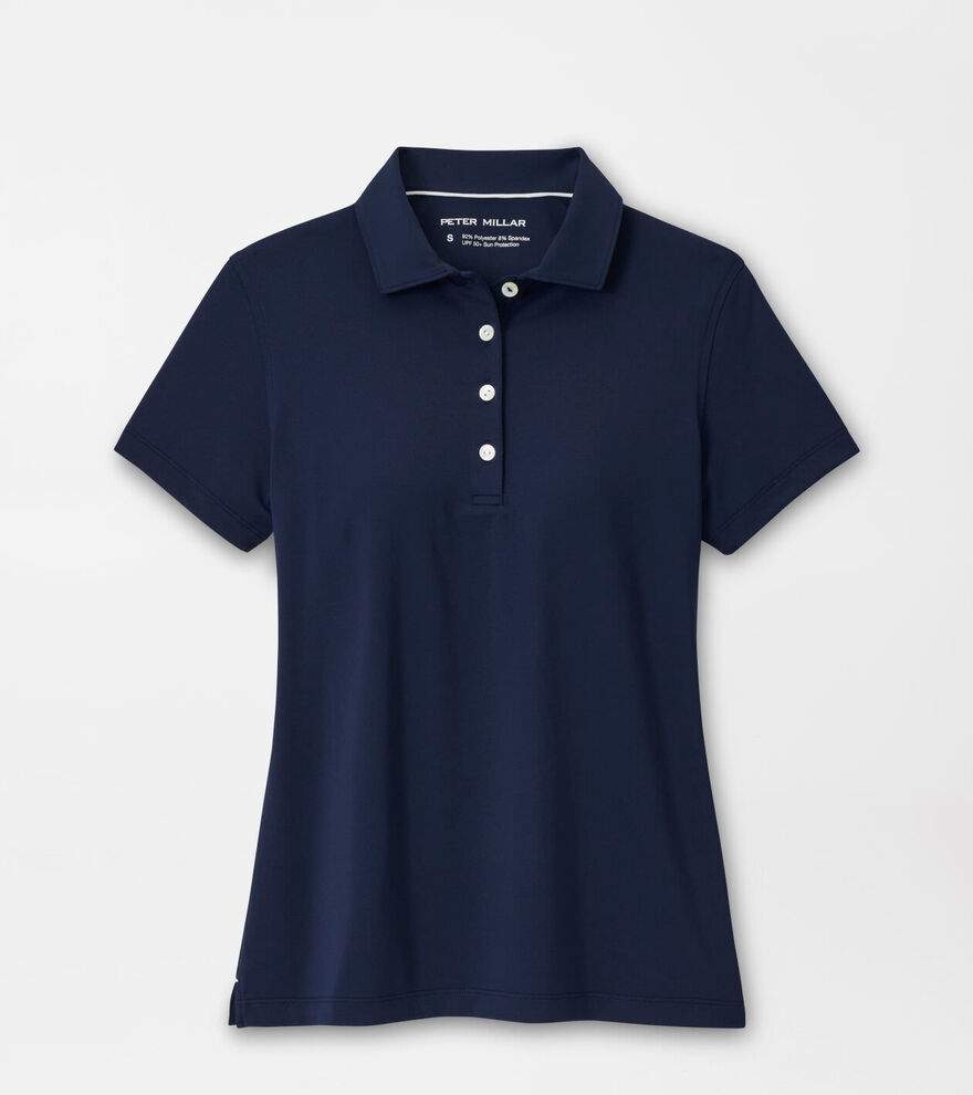 Women's Short Sleeve Button Polo image number 1